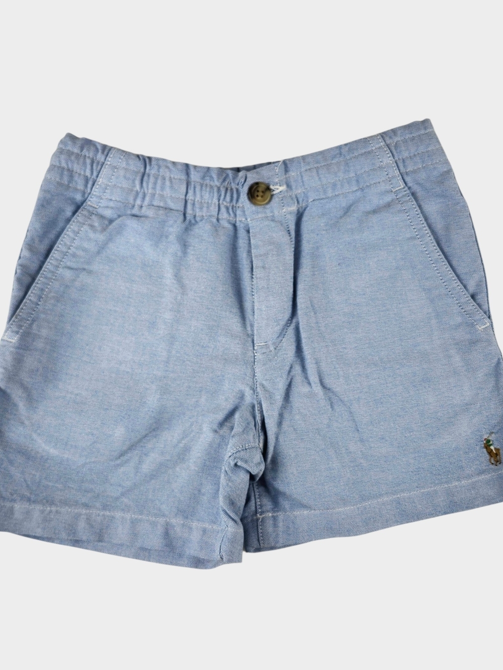 Polo by Ralph Lauren Light Blue Cotton Kids Bermuda Shorts